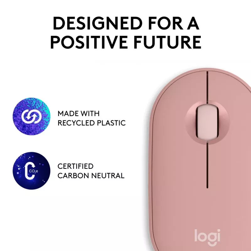 LOGITECH Pebble 2 M350s bezdrôtová optická myš ružová