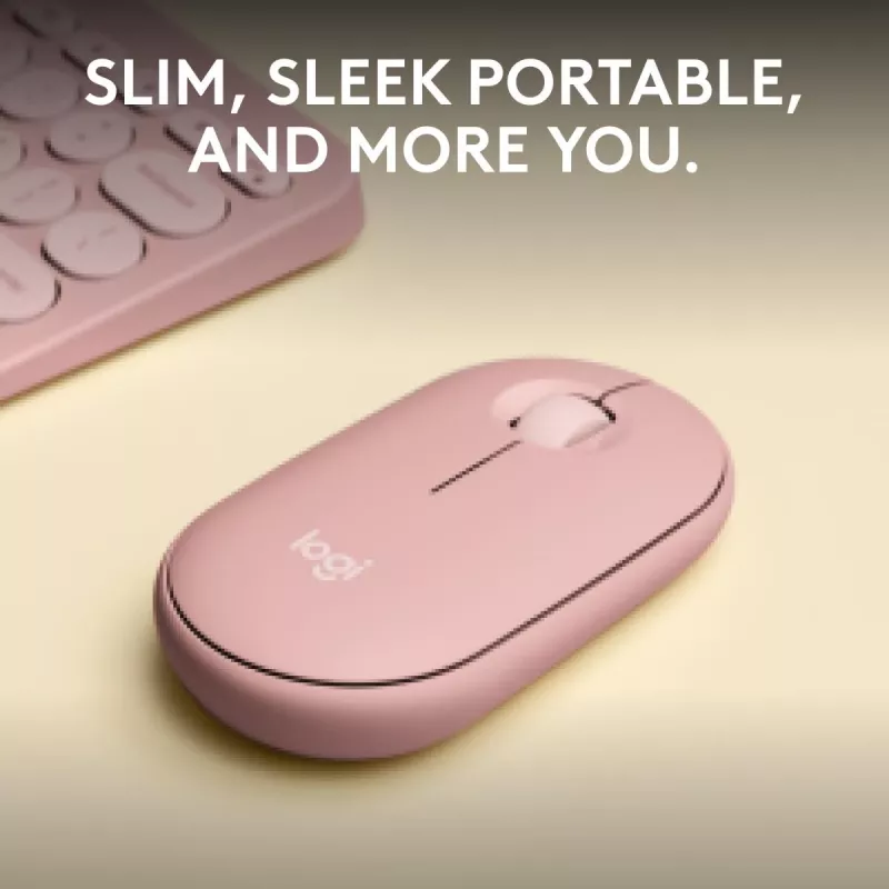 LOGITECH Pebble 2 M350s bezdrôtová optická myš ružová