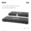 CLUB3D 1-na-8 HDMI™ splitter Full 3D a 4K60Hz (600MHz)