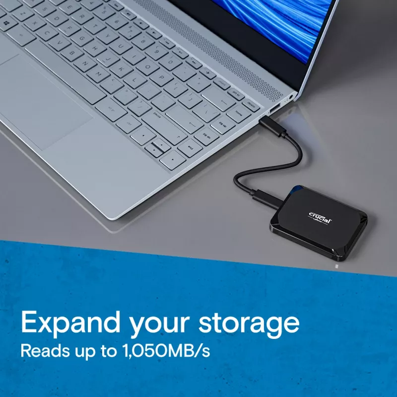 MICRON / CRUCIAL prenosný SSD – Crucial X9 – 1 TB – USB-C 3.2 Gen 2