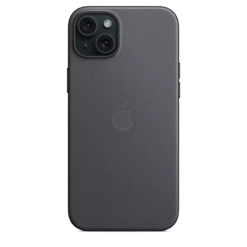 Apple FineWoven puzdro s MagSafe pre iPhone 15 Plus čierne