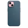 Apple FineWoven puzdro s MagSafe iPhone 15 Pacific Blue