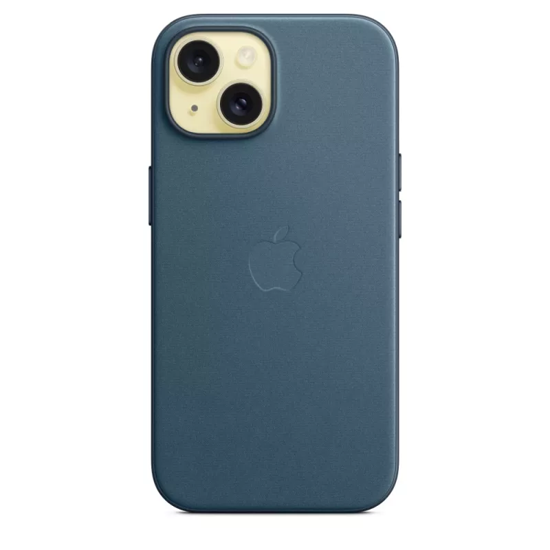 Apple FineWoven puzdro s MagSafe iPhone 15 Pacific Blue