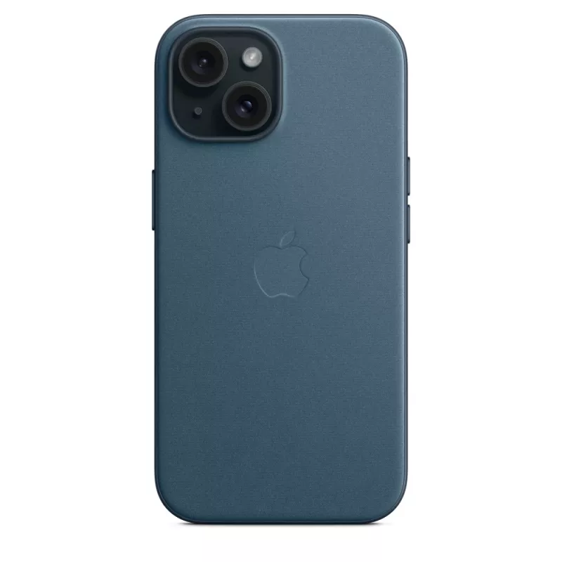 Apple FineWoven puzdro s MagSafe iPhone 15 Pacific Blue