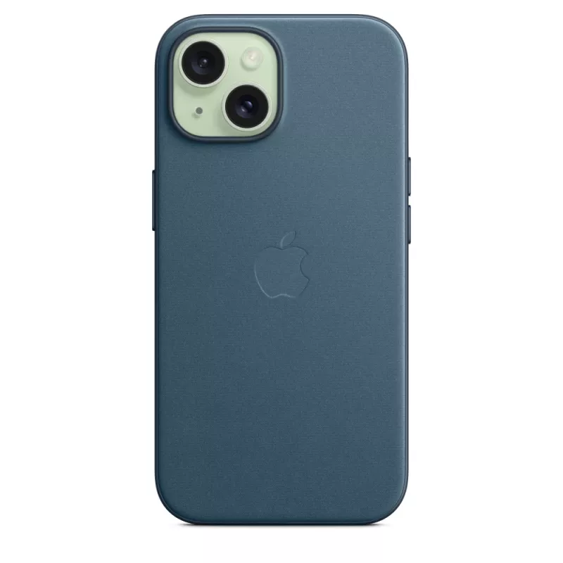 Apple FineWoven puzdro s MagSafe iPhone 15 Pacific Blue