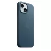 Apple FineWoven puzdro s MagSafe iPhone 15 Pacific Blue