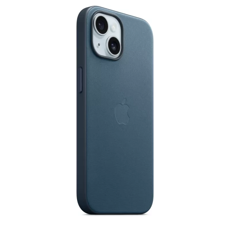 Apple FineWoven puzdro s MagSafe iPhone 15 Pacific Blue