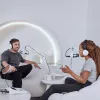 Audio rozhranie Rode RodeCaster Duo biela – 2-kanálová USB podcastingová konzola s mixérom a predzosilňovačmi