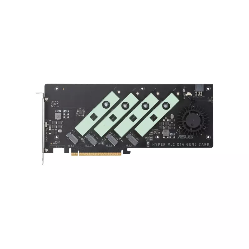 ASUS Hyper M.2 x16 Gen5 Card PCIe 5.0 M.2 adaptér s aktívnym chladením