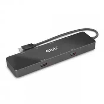 CLUB3D USB3.2 Gen2 Type-C, 6-in-1 prenosný dual-display dock s USB Type-C video 4K60Hz