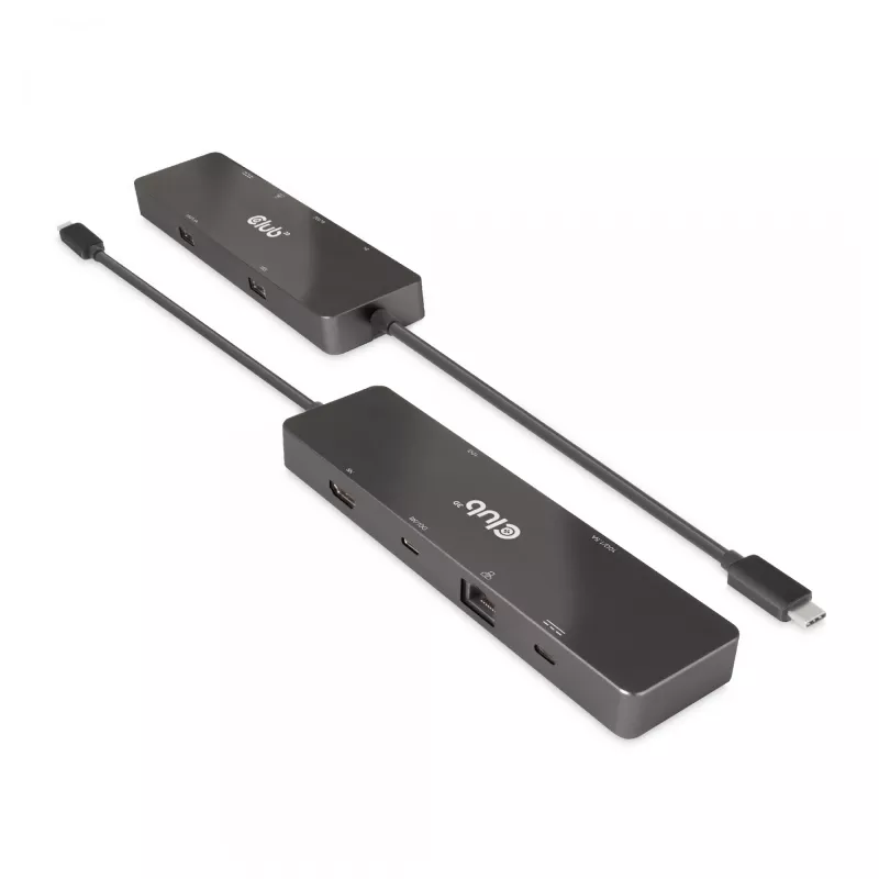 CLUB3D USB3.2 Gen2 Type-C, 6-in-1 prenosný dual-display dock s USB Type-C video 4K60Hz