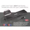 CLUB3D USB3.2 Gen2 Type-C, 6-in-1 prenosný dual-display dock s USB Type-C video 4K60Hz