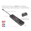 CLUB3D USB3.2 Gen2 Type-C, 6-in-1 prenosný dual-display dock s USB Type-C video 4K60Hz