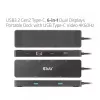 CLUB3D USB3.2 Gen2 Type-C, 6-in-1 prenosný dual-display dock s USB Type-C video 4K60Hz