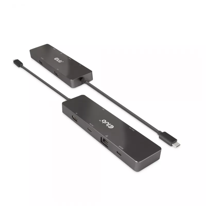 CLUB3D USB3.2 Gen2 Type-C, 6-in-1 prenosný dual-display dock s USB Type-C video 4K60Hz