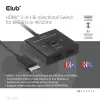 CLUB3D HDMI 2-in-1 obojsmerný switch 8K60Hz 4K120Hz CSV-1384