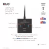 CLUB3D HDMI 2-in-1 obojsmerný switch 8K60Hz 4K120Hz CSV-1384