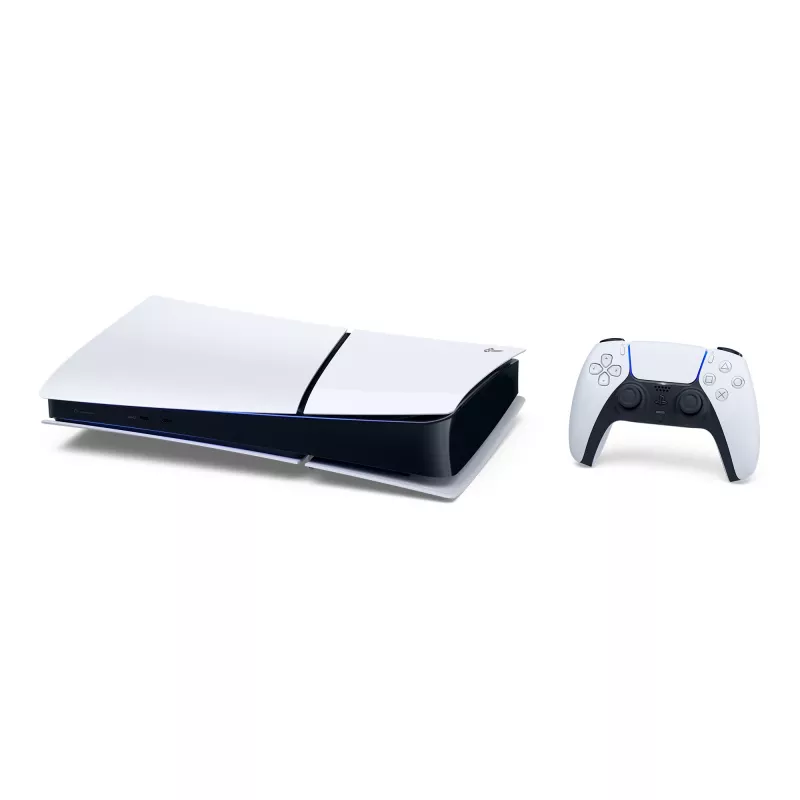 Sony PlayStation 5 (modelová skupina - Slim) Digital Edition, PlayStation 5, čierna, biela, 16384 MB, GDDR6, 448 GB/s, AMD