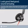 HP Poly Blackwire 3320 stereo Microsoft Teams certifikovaný USB-C headset + USB-C/A adaptér