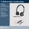 HP Poly Blackwire 3320 stereo Microsoft Teams certifikovaný USB-C headset + USB-C/A adaptér