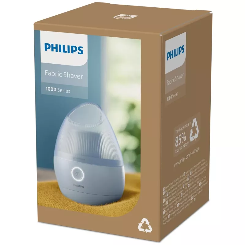 Strojček na žmolky Philips GCA2100/20, modrý, nerezové čepele, na batérie, 90 min výdrž