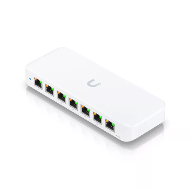 UBIQUITI NETWORKS UniFi Switch USW-Ultra-60W 8-portový GbE PoE+ napájaný cez GbE++ vstup 60W