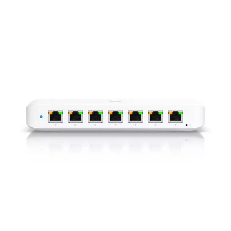 UBIQUITI NETWORKS UniFi Switch USW-Ultra-60W 8-portový GbE PoE+ napájaný cez GbE++ vstup 60W