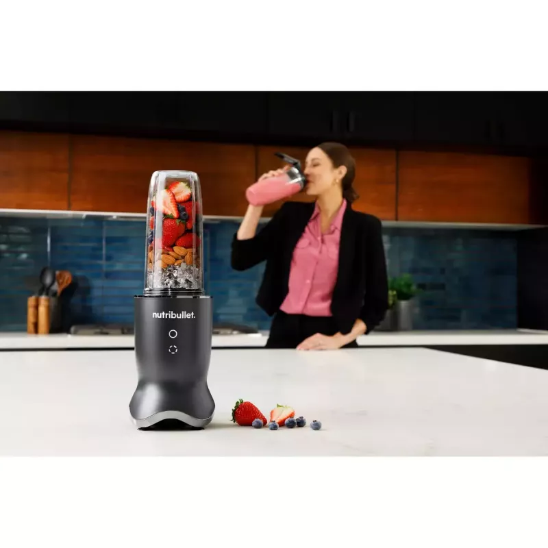 NutriBullet NB1206DGCC 0,9 l stolný mixér 1200 W čierny, transparentný