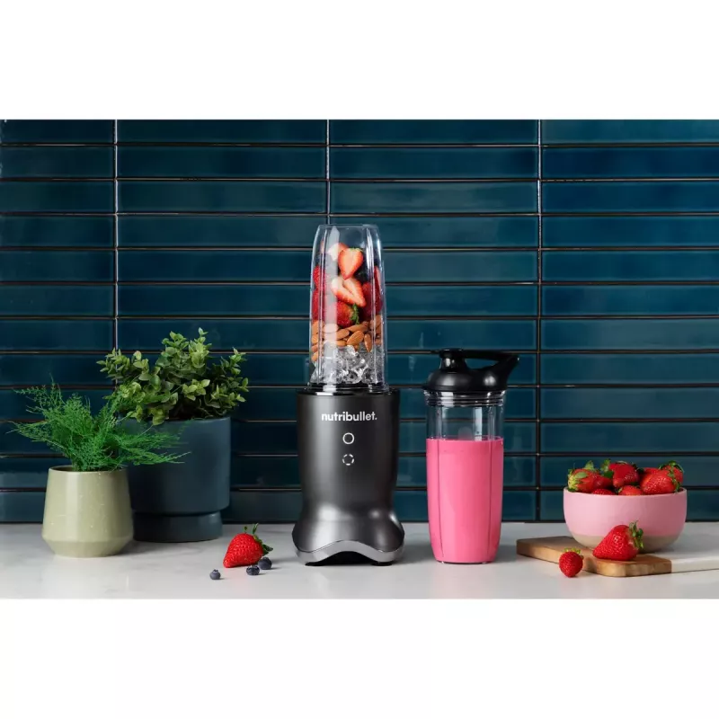 NutriBullet NB1206DGCC 0,9 l stolný mixér 1200 W čierny, transparentný