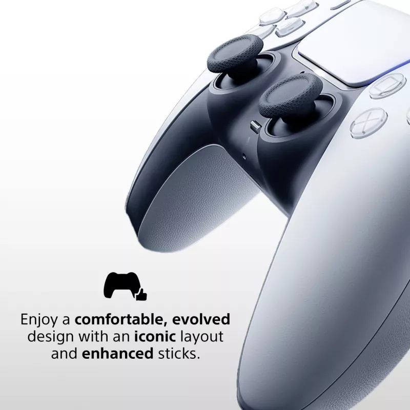 Gamepad Sony DualSense Wireless Controller V2 – PlayStation 5, Bluetooth/USB, USB-C, integrovaná batéria, biela