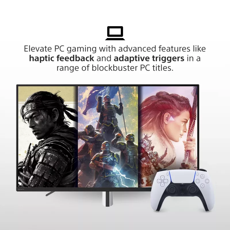 Gamepad Sony DualSense Wireless Controller V2 – PlayStation 5, Bluetooth/USB, USB-C, integrovaná batéria, biela