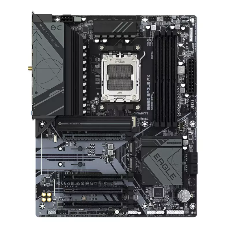 Gigabyte B650 EAGLE AX základná doska, ATX, AMD B650, Socket AM5, DDR5, 4x DIMM, až 256 GB, 3x M.2 (1x PCIe 5.0), Wi-Fi 6E, Bluetooth