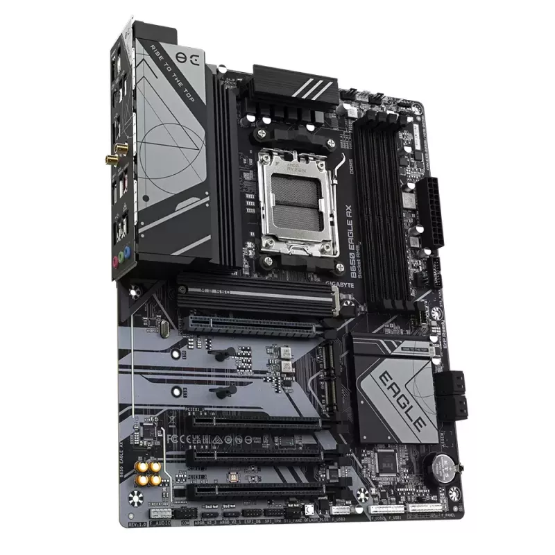 Gigabyte B650 EAGLE AX základná doska, ATX, AMD B650, Socket AM5, DDR5, 4x DIMM, až 256 GB, 3x M.2 (1x PCIe 5.0), Wi-Fi 6E, Bluetooth