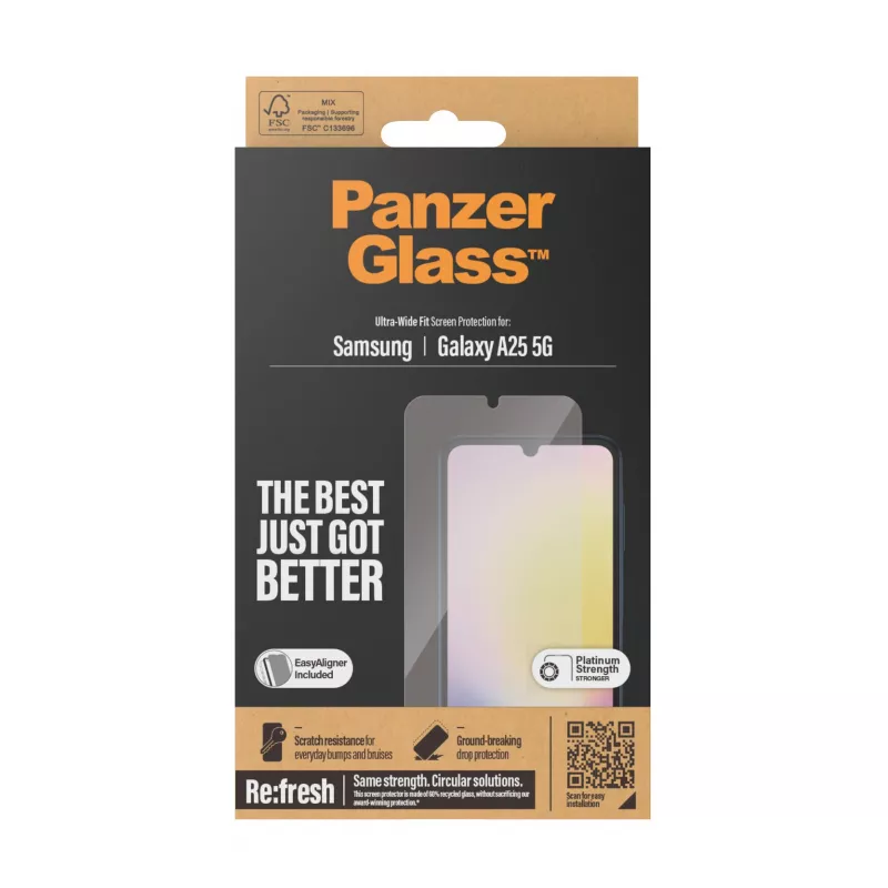 PanzerGlass ® ochranná fólia displeja Samsung Galaxy A25 5G | Ultra-Wide Fit s EasyAligner