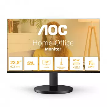 AOC B3 24B3CF2 počítačový monitor 60,5 cm (23,8 palcov) 1920 x 1080 pixelov Full HD LED čierny