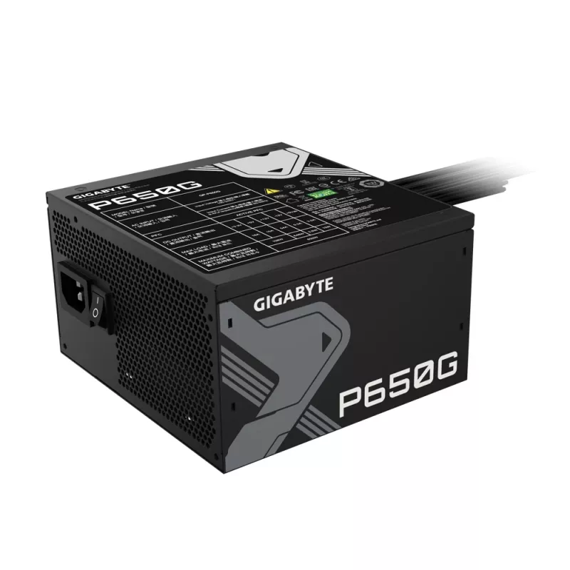 GIGABYTE GP-P650G napájací zdroj 650 W 20+4 pin ATX ATX čierny