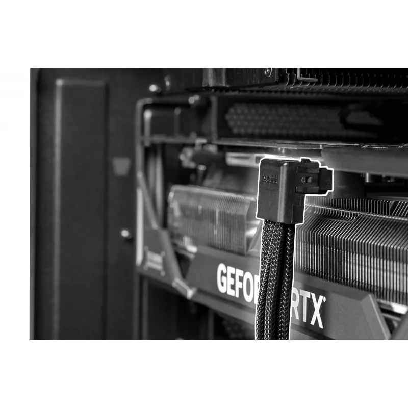 be quiet 12V-2x6 / 12VHPWR 90° kábel PCI-E 0,7 m
