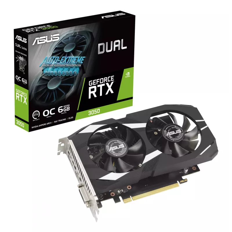 ASUS Dual -RTX3050-O6G NVIDIA GeForce RTX 3050 6 GB GDDR6