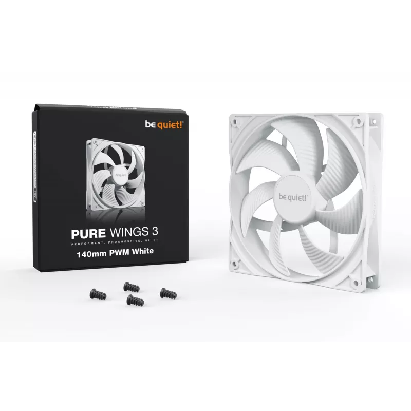 be quiet! Pure Wings 3 140mm PWM biela skriňový ventilátor pre počítač 14 cm 1 ks