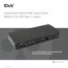 CLUB3D DisplayPort/HDMI KVM switch/dock 4K60Hz pre USB Type-C vstupy