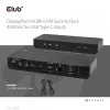 CLUB3D DisplayPort/HDMI KVM switch/dock 4K60Hz pre USB Type-C vstupy