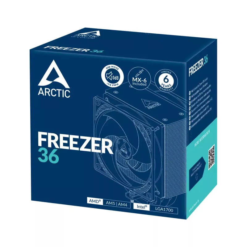 ARCTIC Freezer 36 multi kompatibilný vežový CPU chladič