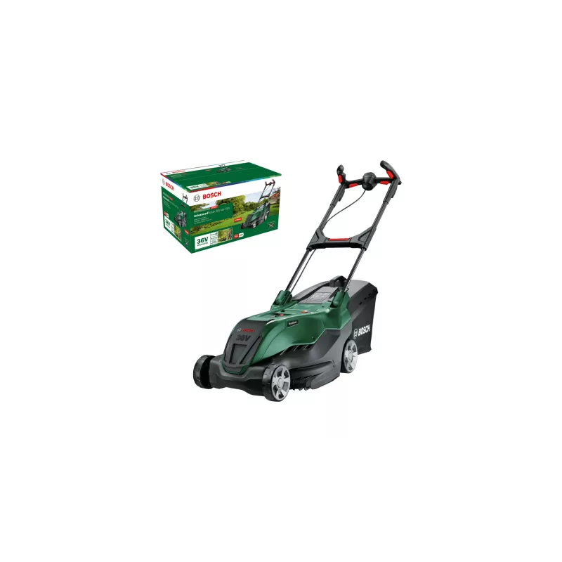 Bosch AdvancedRotak kosačka na trávu na tlačenie s batériou, zelená