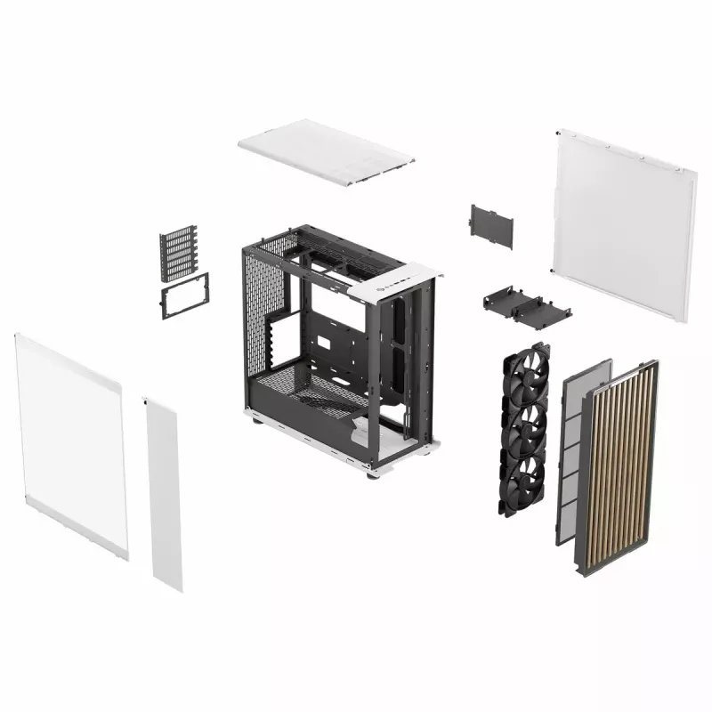 Počítačová skriňa Fractal Design FD-C-NOR1X-04 Midi Tower biela