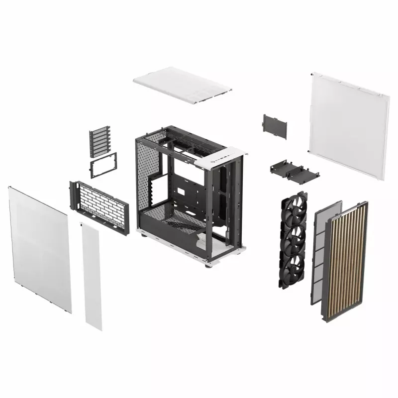 PC skriňa Fractal Design FD-C-NOR1X-03 Midi Tower biela