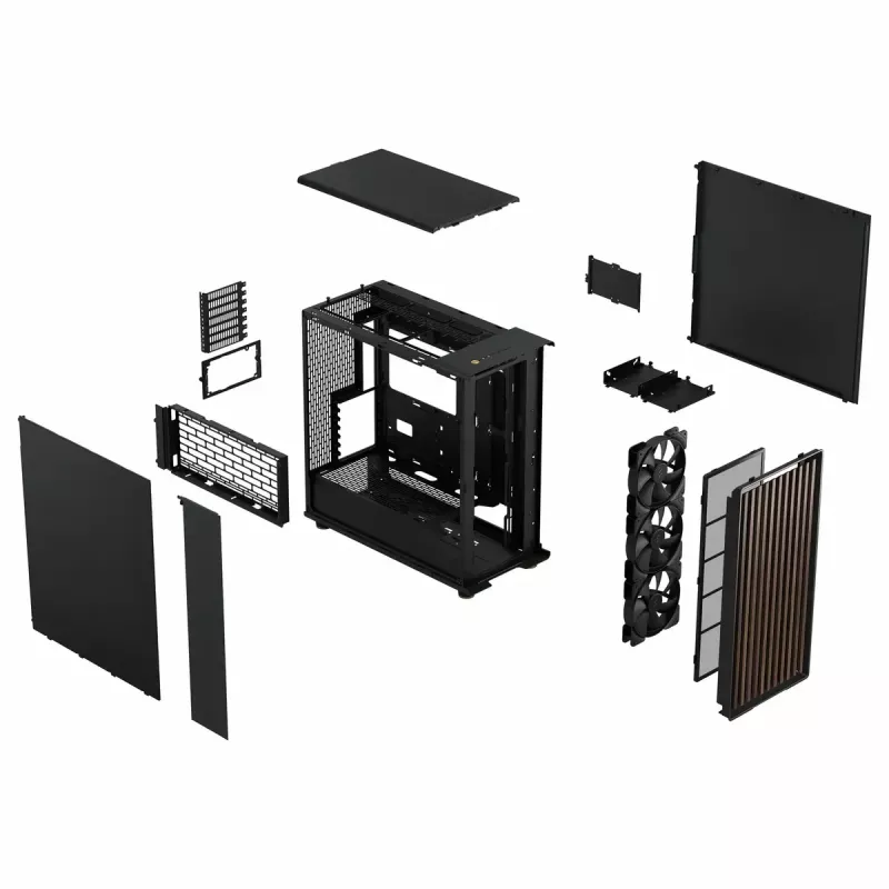 PC skriňa Fractal Design FD-C-NOR1X-01 Midi Tower čierna