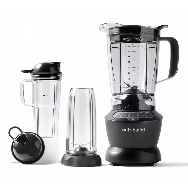 Stolový mixér NUTRIBULLET NBF500DG — 1,9 l nádoba, 1200 W, drvenie ľadu, strieborná