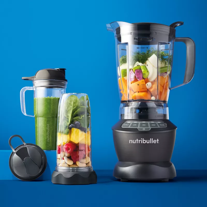 Stolový mixér NUTRIBULLET NBF500DG — 1,9 l nádoba, 1200 W, drvenie ľadu, strieborná