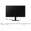 Monitor Samsung S60UD 27 inch Quad HD IPS LCD 2560×1440, 5 ms, USB 3.2 Hub, VESA, výškovo nastaviteľný, čierny
