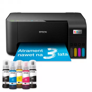 Multifunkčná atramentová tlačiareň Epson EcoTank L3270, A4, farebná, 5760x1440 DPI, Wi‑Fi, 33 ppm (čierna)